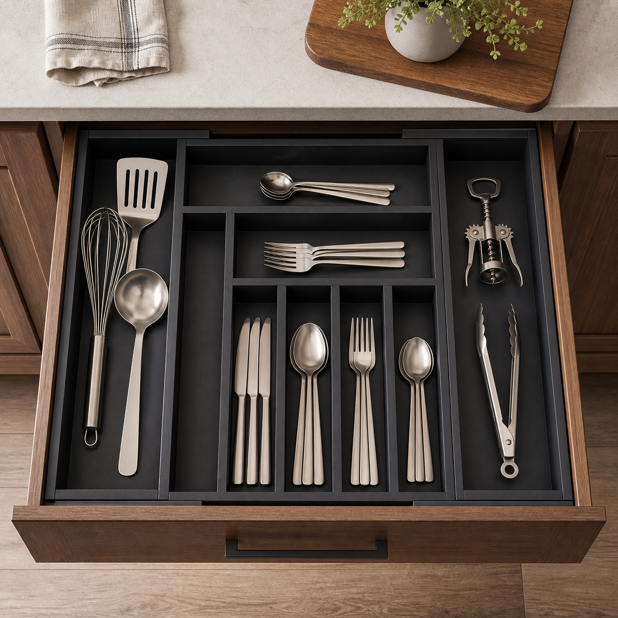 Cozy Haven Expandable Bamboo Drawer Organizer - product view 1