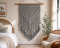 Cozy Haven Boho Macrame Wall Hanging styled wall decor view 1