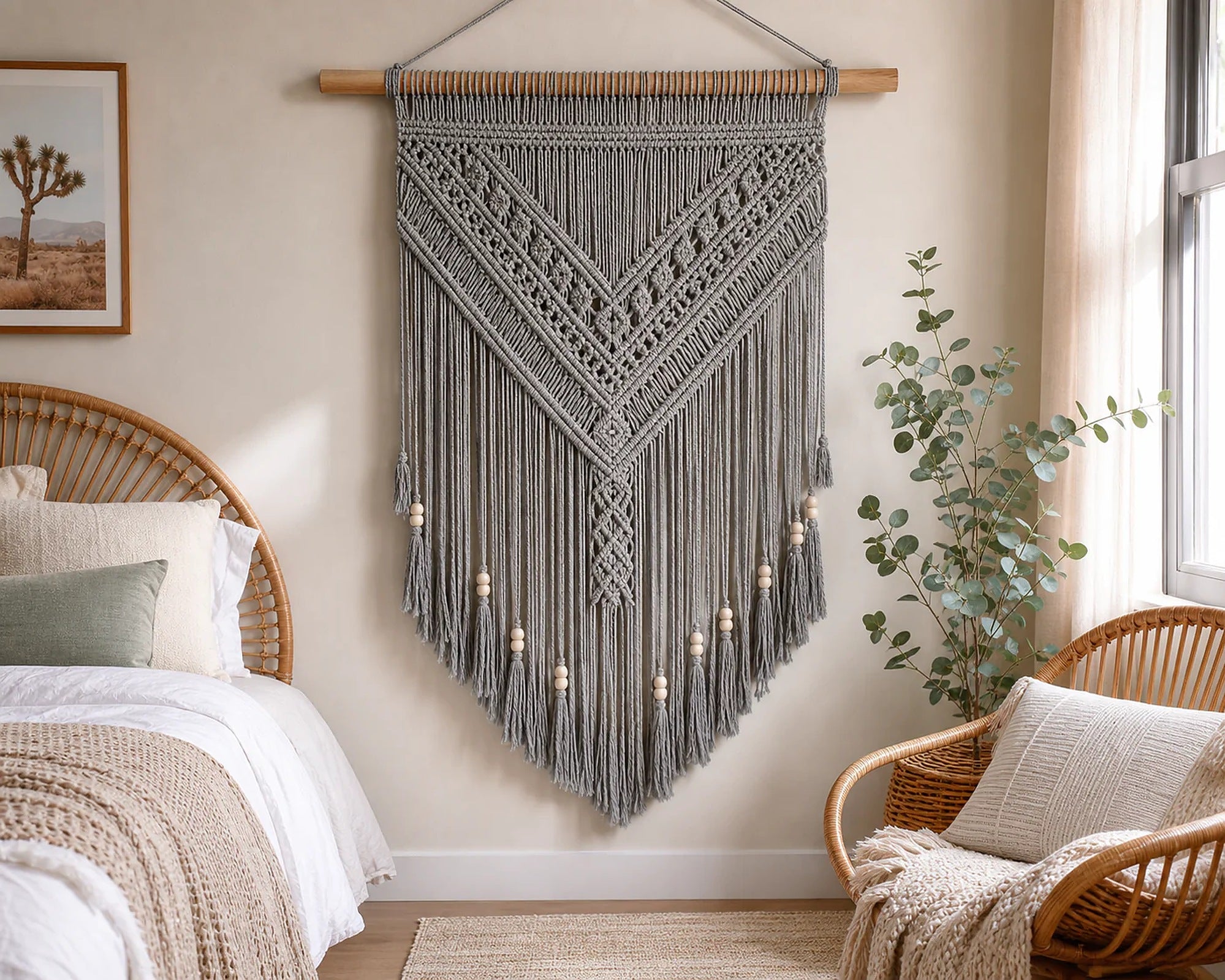 Cozy Haven Boho Macrame Wall Hanging lifestyle image 1