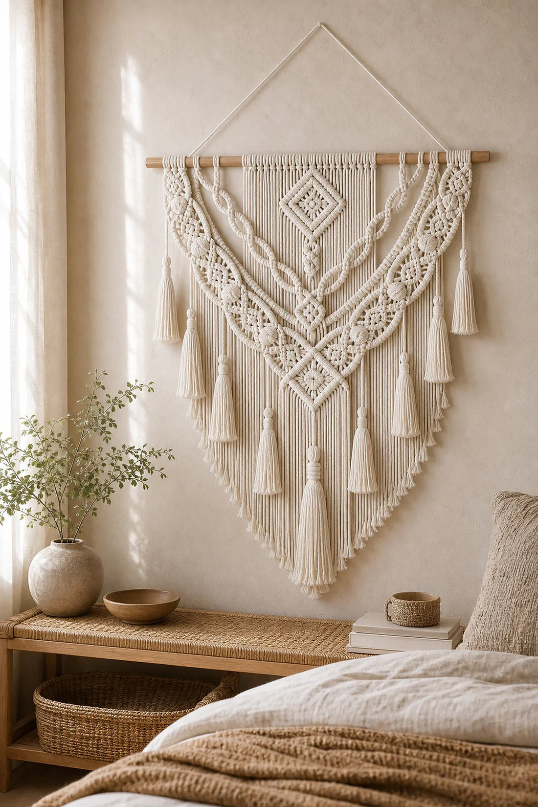 Cozy Haven Boho Macrame Wall Hanging