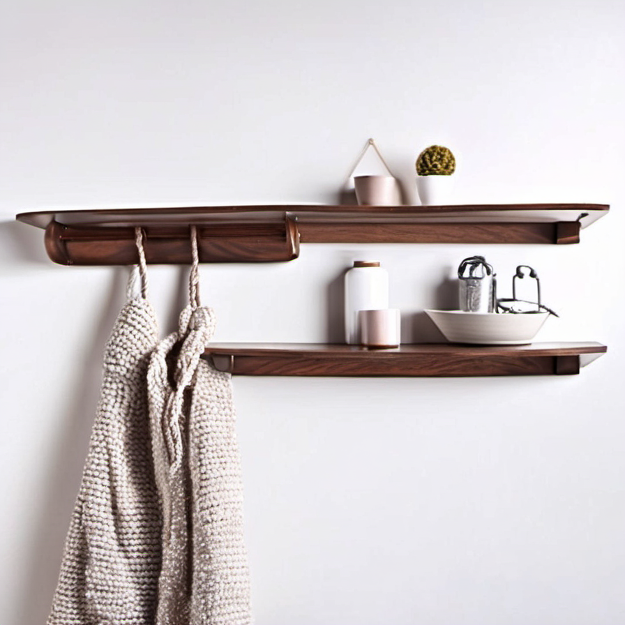 Cozy Haven lifestyle image for Cozy Haven Corner Storage Shelf - Wall Mounted Display Stand for Bedroom