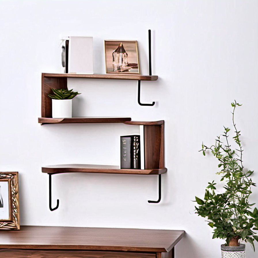 Cozy Haven lifestyle image for Cozy Haven Corner Storage Shelf - Wall Mounted Display Stand for Bedroom