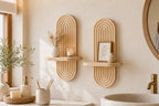 Cozy Haven Arched Wooden Wall Shelf Collection - 2 Wall Shelves / Single Ledge