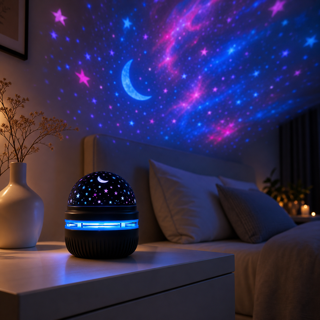 Nursery Night Set — Galaxy Projector & Colour-Changing Light