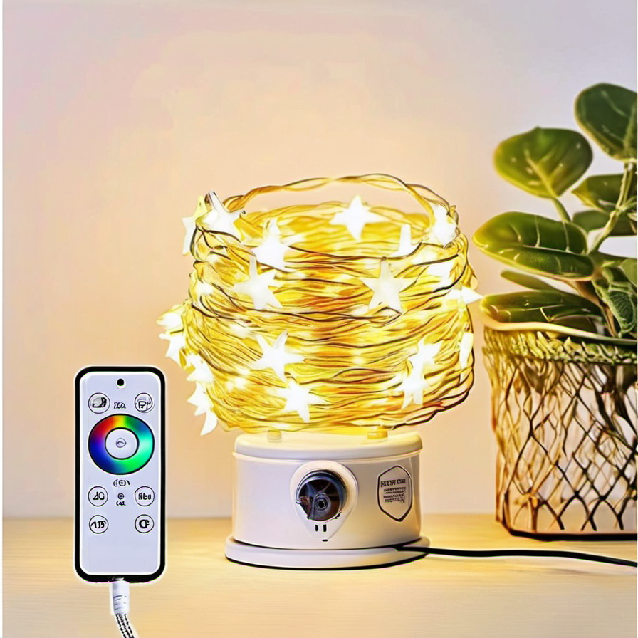 Cozy Haven lifestyle image for Cozy Haven Star USB Fairy String Lights - 200 LED Color Changing with Remote Control