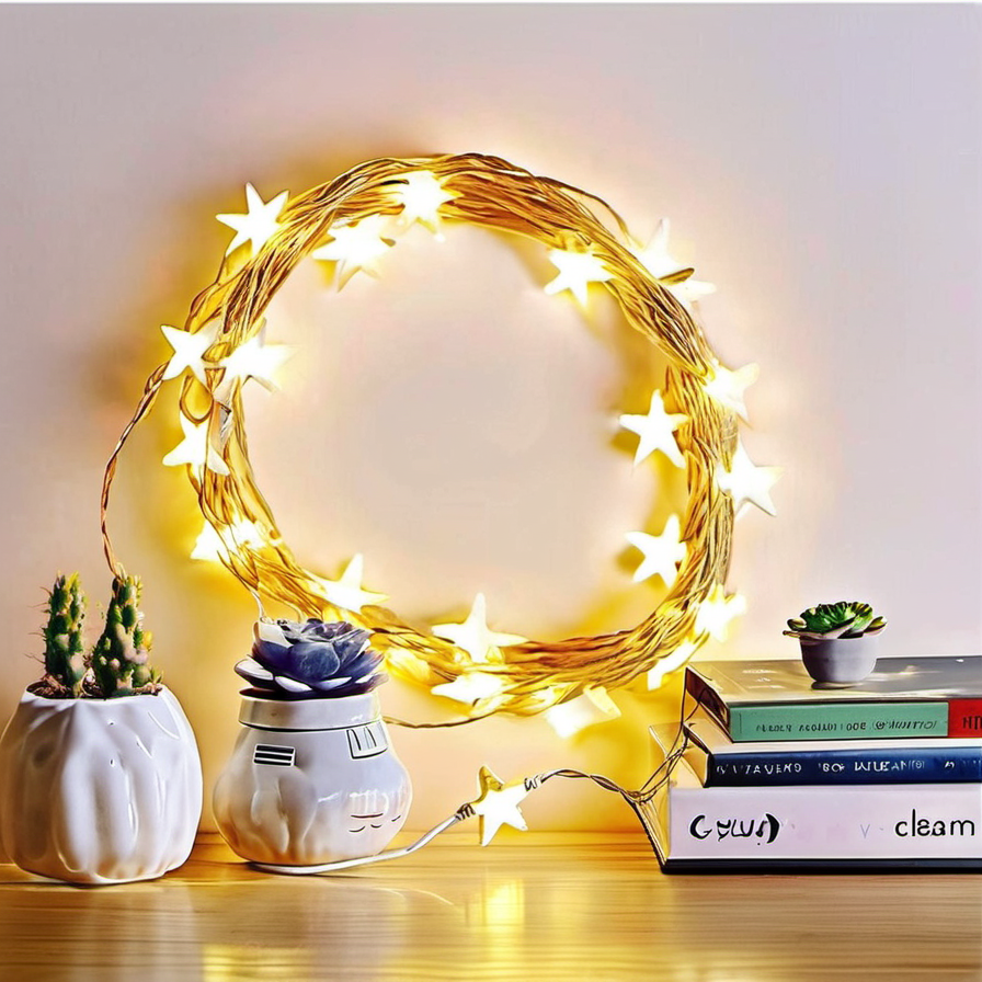 Cozy Haven lifestyle image for Cozy Haven Star USB Fairy String Lights - 200 LED Color Changing with Remote Control