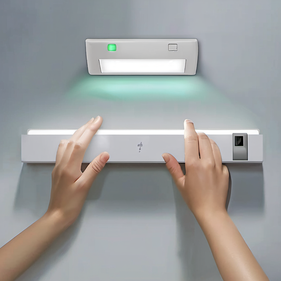 Cozy Haven lifestyle image for Cozy Haven LED Motion Sensor Light - Wireless USB Under Cabinet Light Kitchen Bedroom Lighting