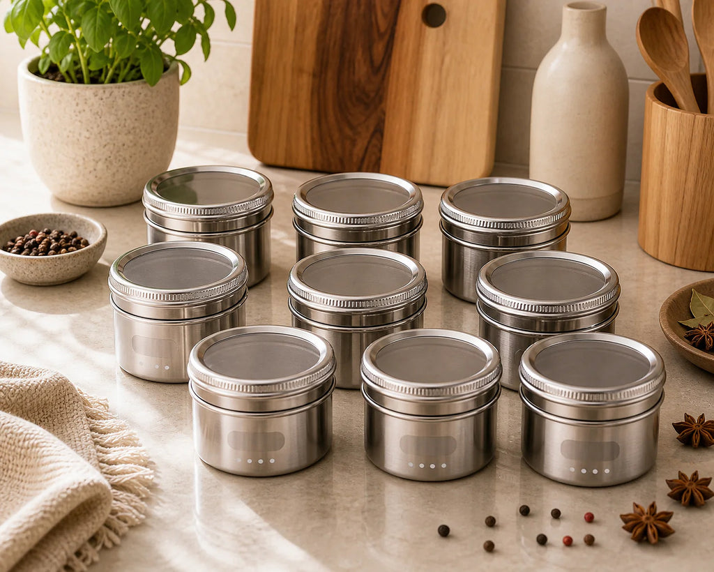 Cozy Haven Magnetic Spice Jar Set lifestyle image 1