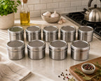Cozy Haven Magnetic Spice Jar Set styled kitchen view 3