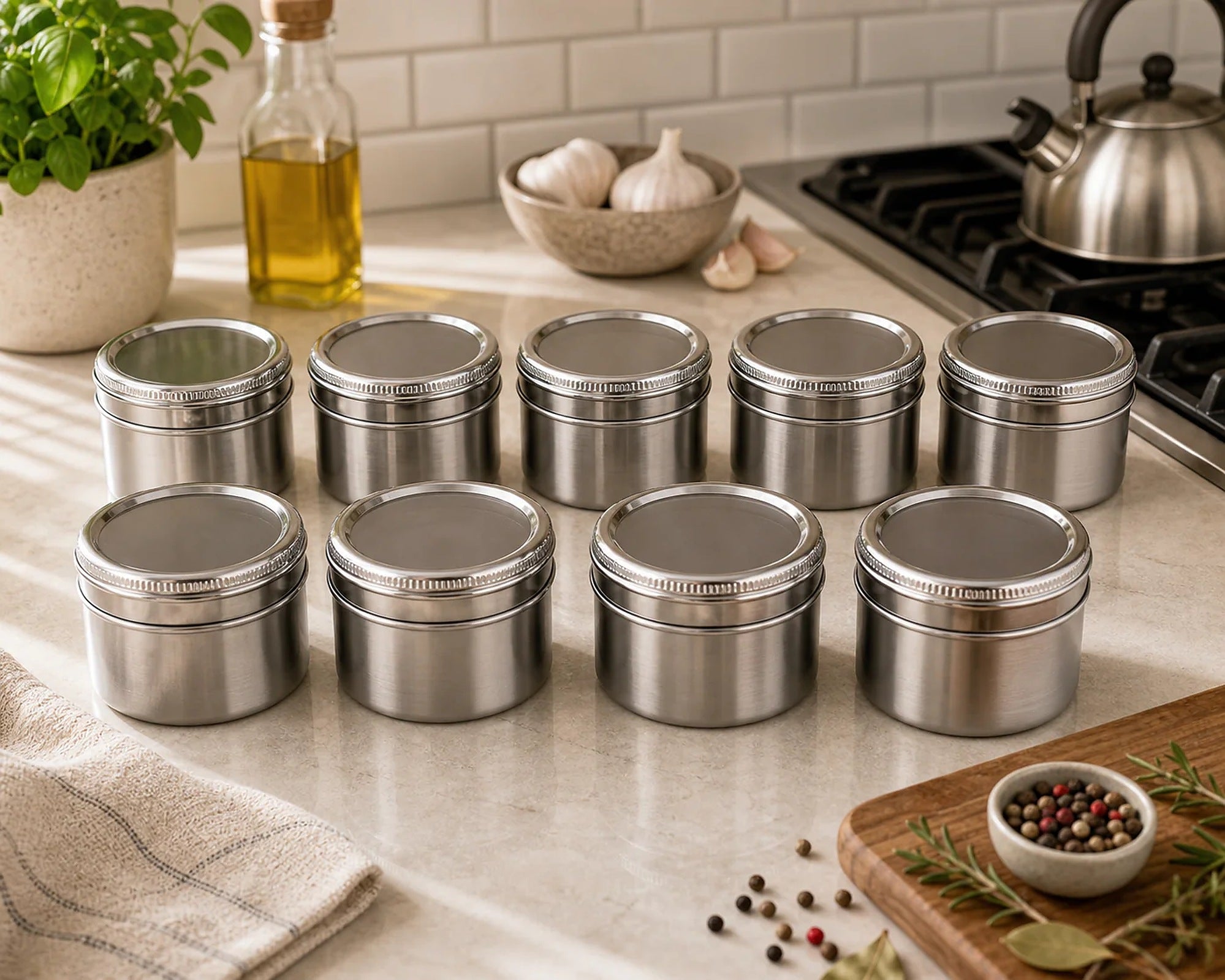 Cozy Haven Magnetic Spice Jar Set lifestyle image 3