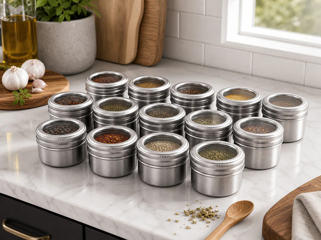 Cozy Haven Magnetic Spice Jar Set lifestyle image 4
