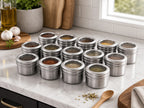 Cozy Haven Magnetic Spice Jar Set styled kitchen view 4