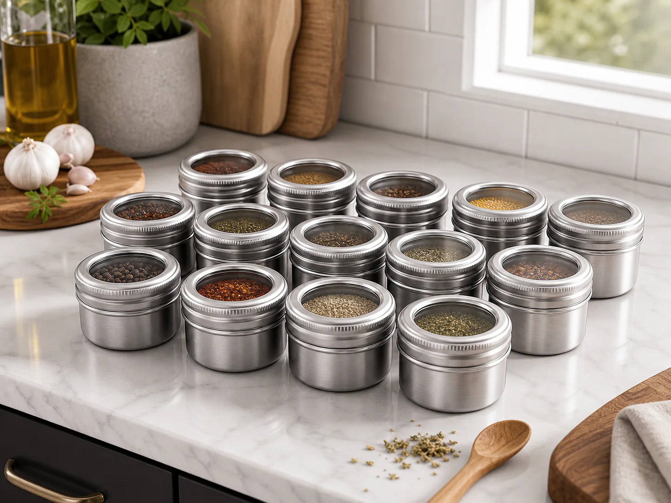 Cozy Haven Magnetic Spice Jar Set lifestyle image 4