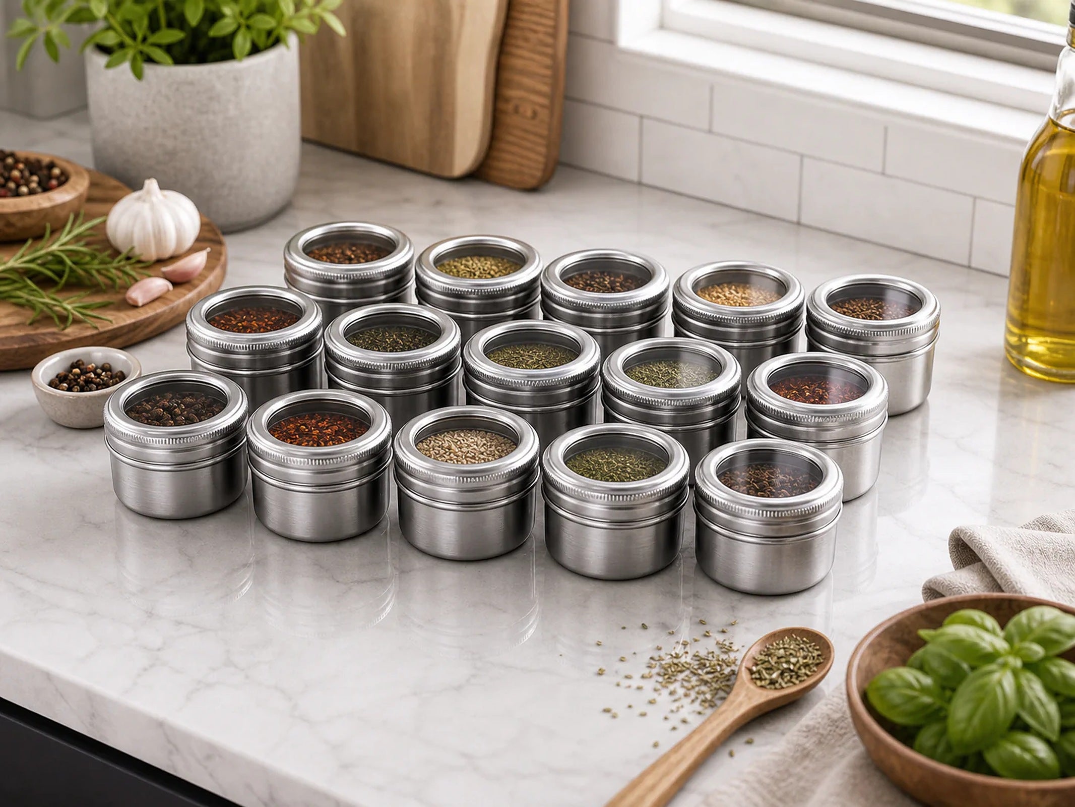 Cozy Haven Magnetic Spice Jar Set lifestyle image 5