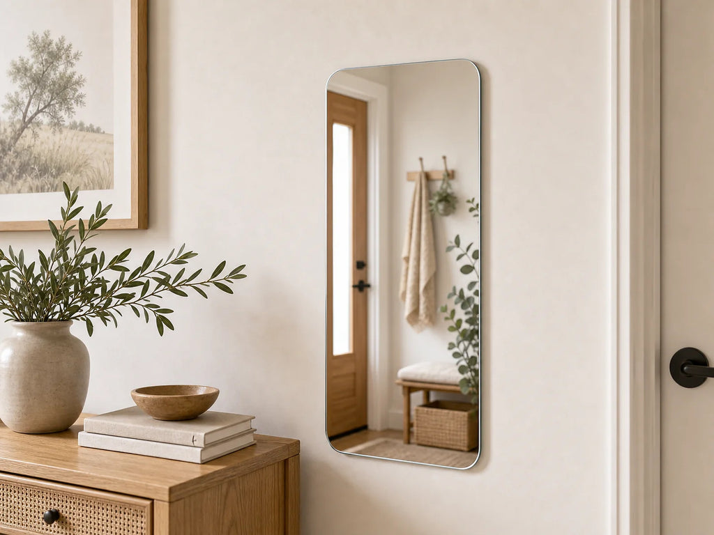 Cozy Haven Acrylic Mirror Wall Sticker Collection - Rectangle Mirror - 1 Piece