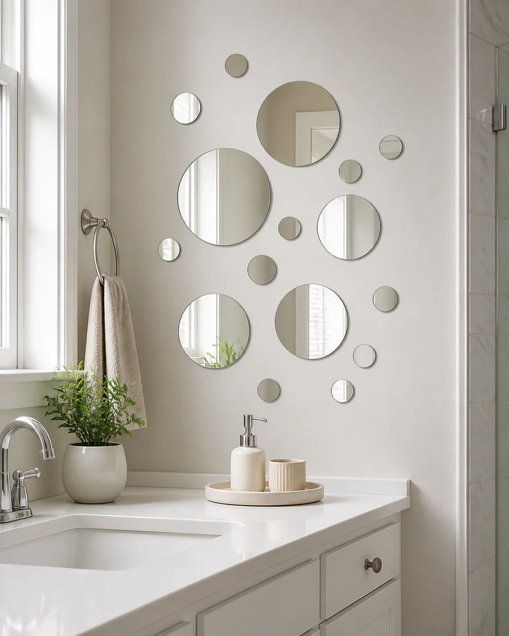 Cozy Haven Acrylic Mirror Wall Sticker Collection lifestyle image 4