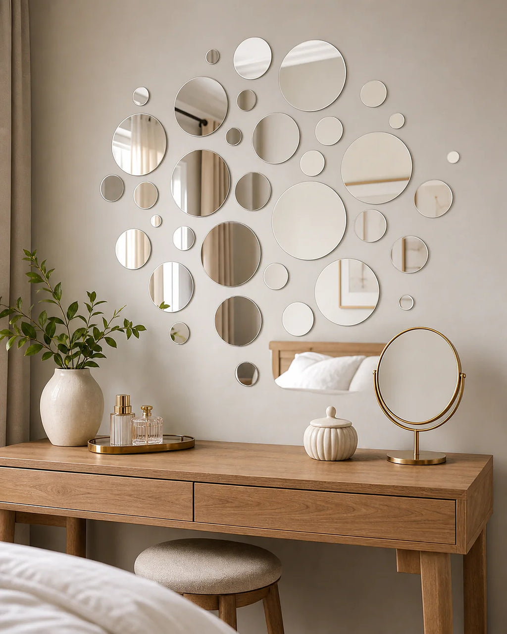 Cozy Haven Acrylic Mirror Wall Sticker Collection lifestyle image 6
