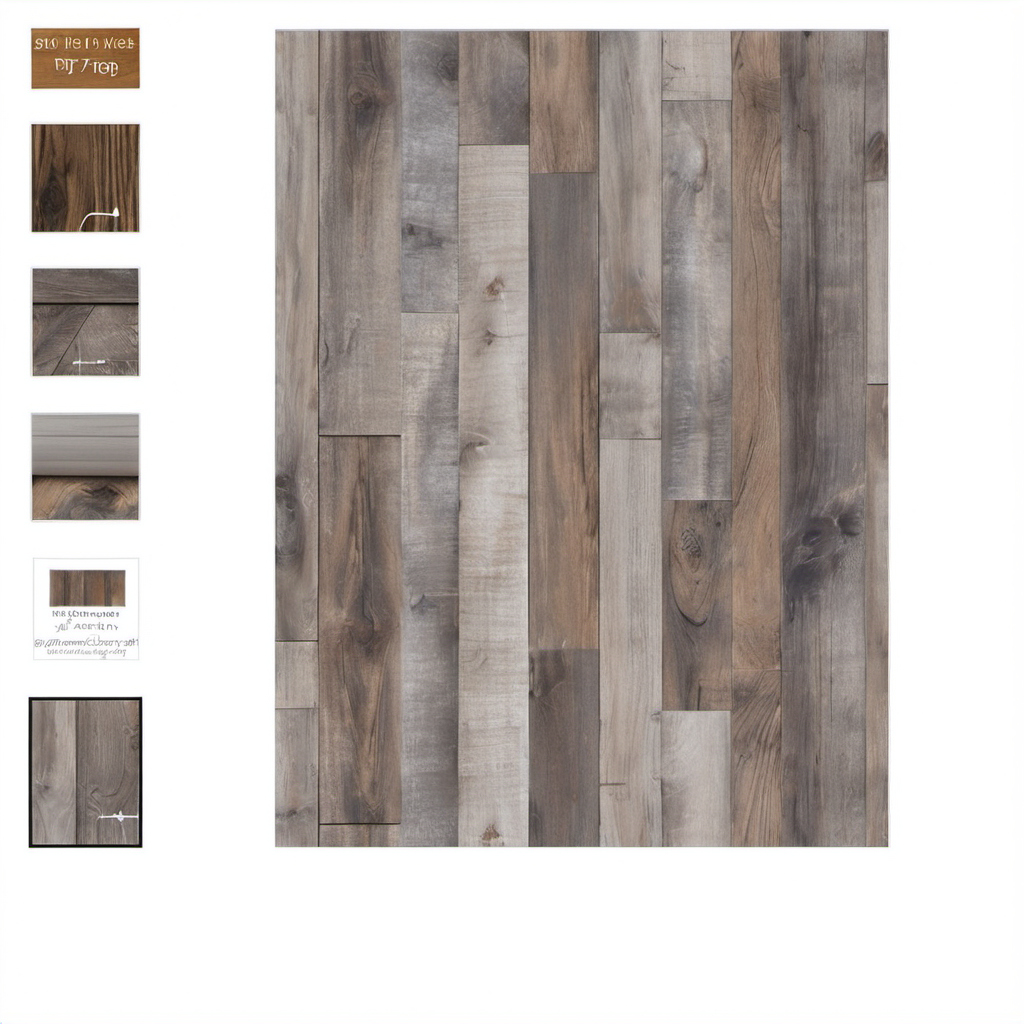 Cozy Haven branded lifestyle image for Cozy Haven Retro Wood Grain Peel and Stick Wallpaper - Removable Self-Adhesive Vinyl Wall Covering (Wood Grain B)
