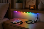 Cozy Haven RGB LED Strip Lights styled lighting view 1 for App / 44-Key Remote / 15 m; IR / 24-Key Remote / 30 m; IR / 44-Key Remote / 0.5 m