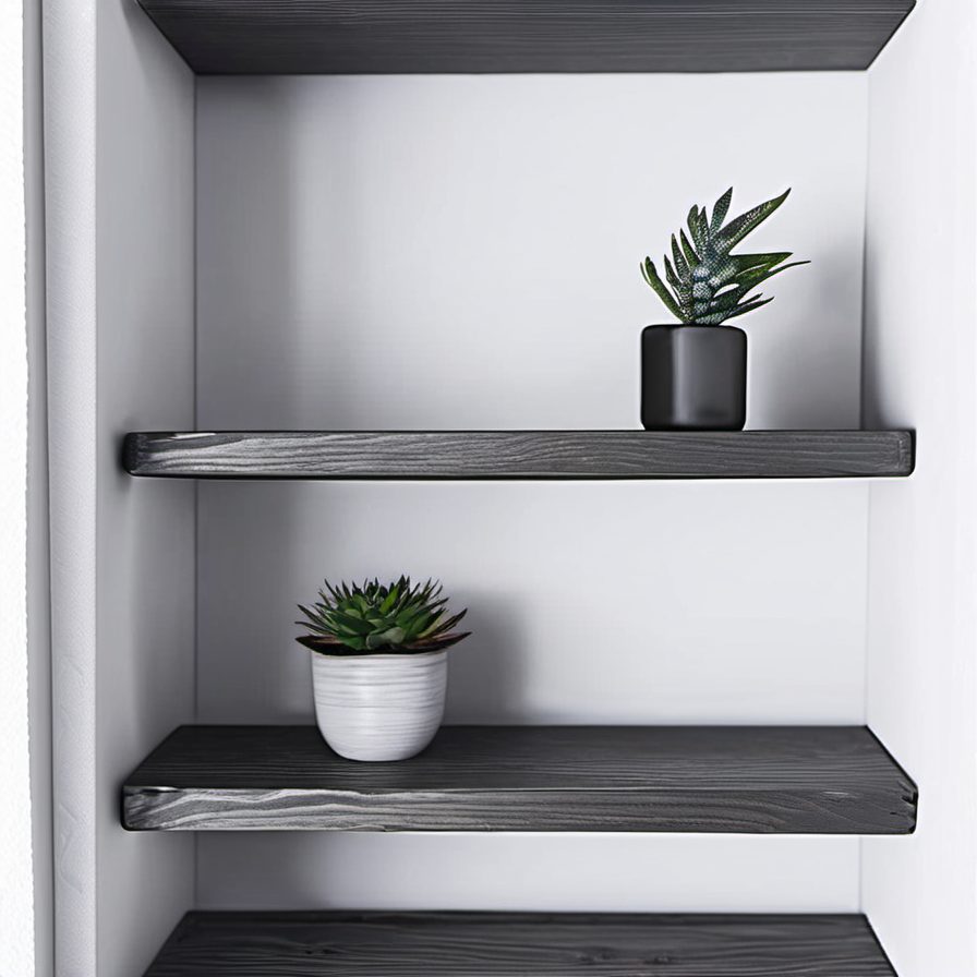 Cozy Haven lifestyle image for Cozy Haven Wooden Floating Shelves Set - 2 Pack Wall Mounted Storage - Living Room