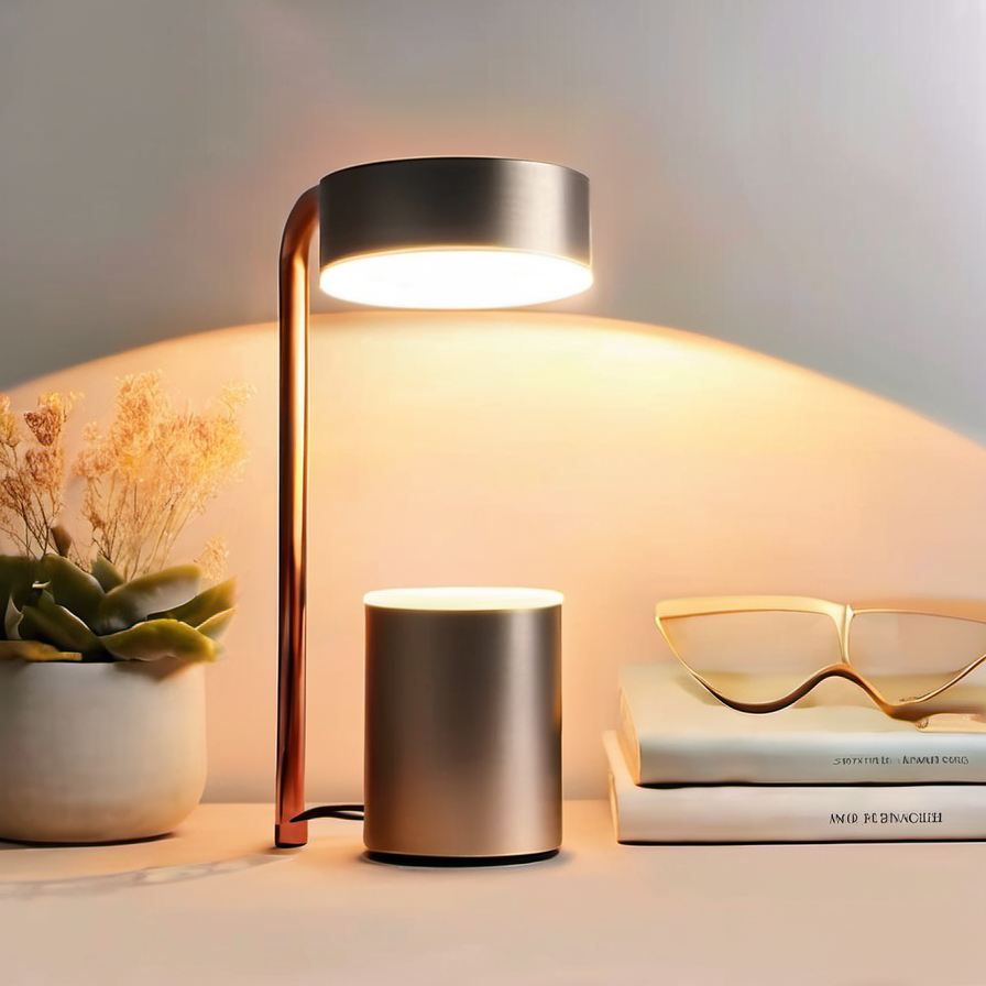 Cozy Haven lifestyle bundle image for Cozy Haven Bedside Soft Glow Bundle featuring Cozy Haven LED Classic Table Lamp - USB Rechargeable Touch Desk Lamp with 3 Color Dimming