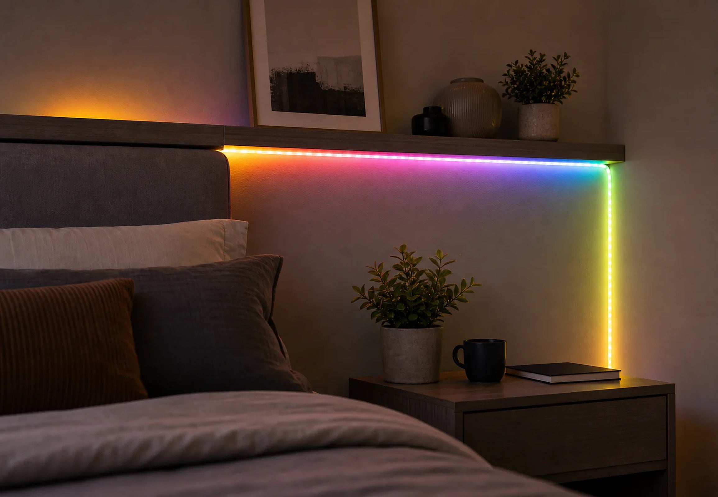 Cozy Haven Smart WiFi RGBIC LED Strip Lights lifestyle image 6 for EU Plug / 3 m; US Plug / 3 m