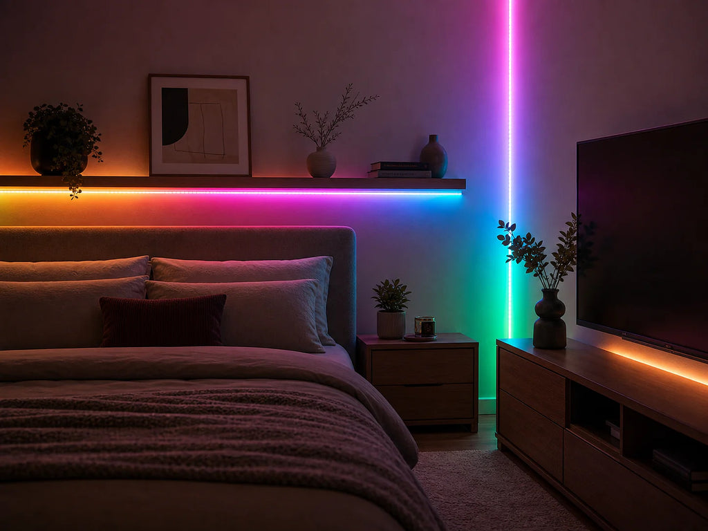 Cozy Haven Smart WiFi RGBIC LED Strip Lights lifestyle image 7 for EU Plug / 5 m; US Plug / 5 m
