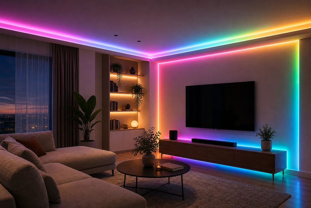 Cozy Haven Smart WiFi RGBIC LED Strip Lights lifestyle image 13 for US Plug / 20 m
