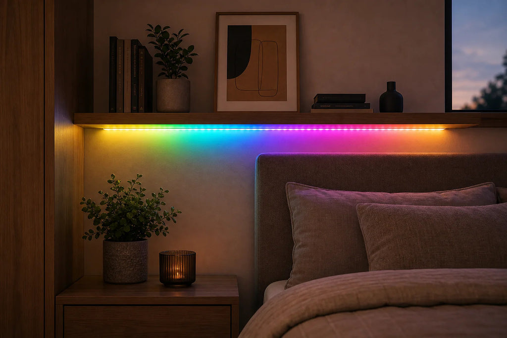 Cozy Haven Smart WiFi RGBIC LED Strip Lights lifestyle image 16 for UK Plug / 3 m