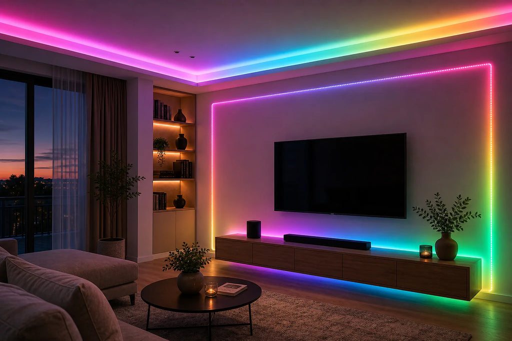 Cozy Haven Smart WiFi RGBIC LED Strip Lights lifestyle image 18 for UK Plug / 10 m