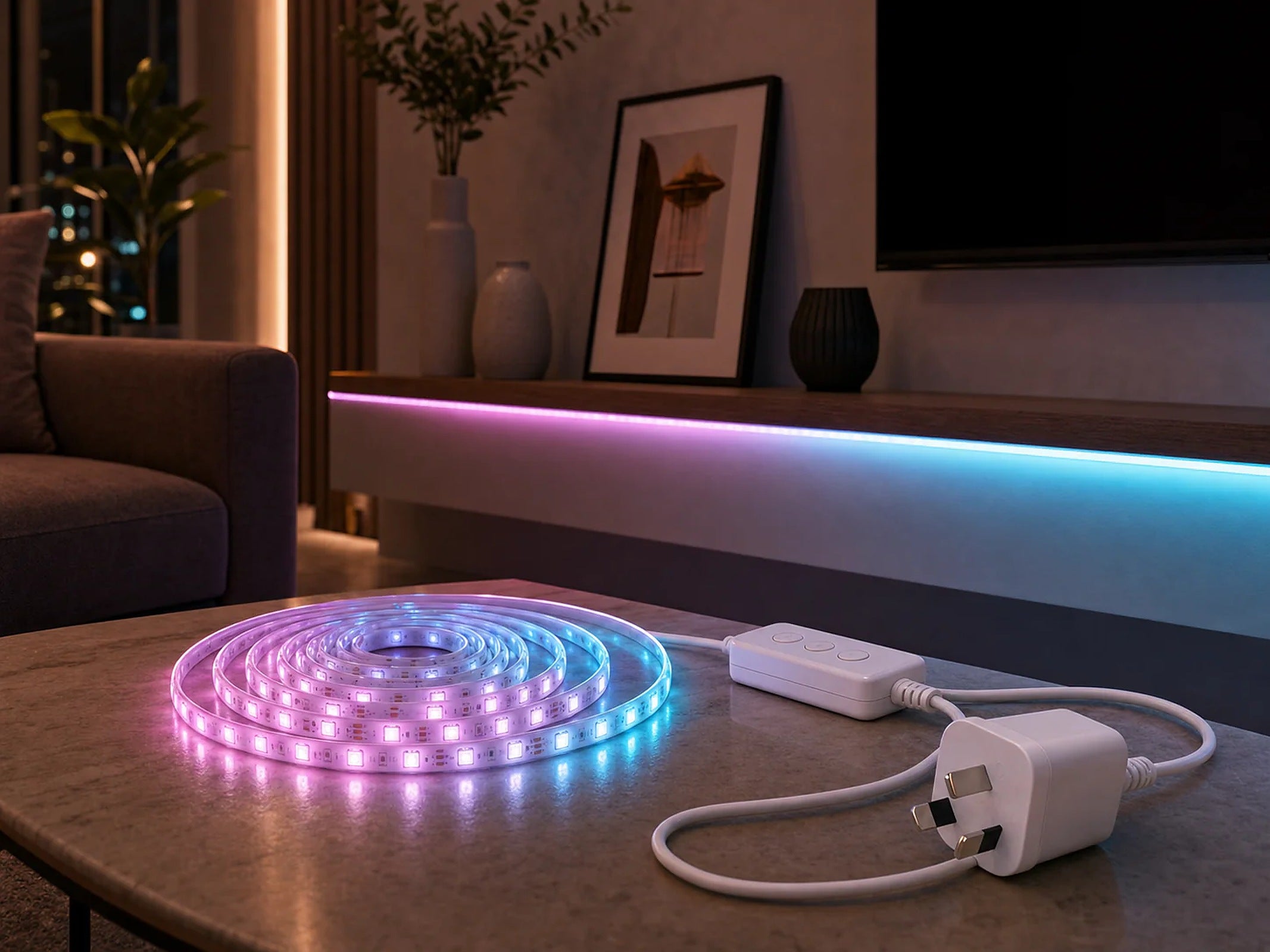 Cozy Haven Smart WiFi RGBIC LED Strip Lights lifestyle image 24 for AU Plug / 5 m