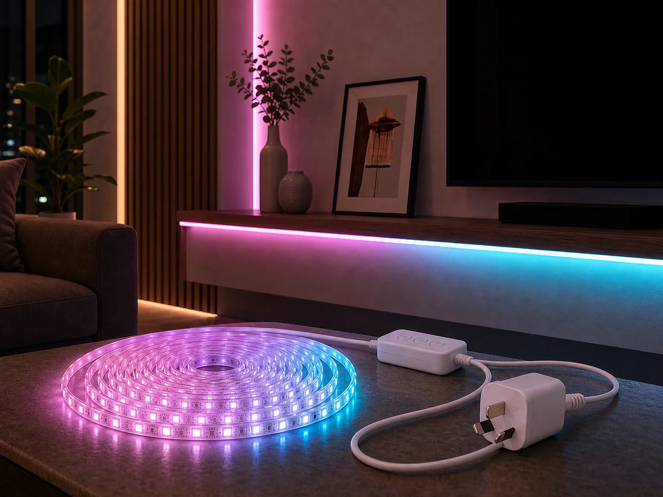 Cozy Haven Smart WiFi RGBIC LED Strip Lights lifestyle image 25 for AU Plug / 10 m