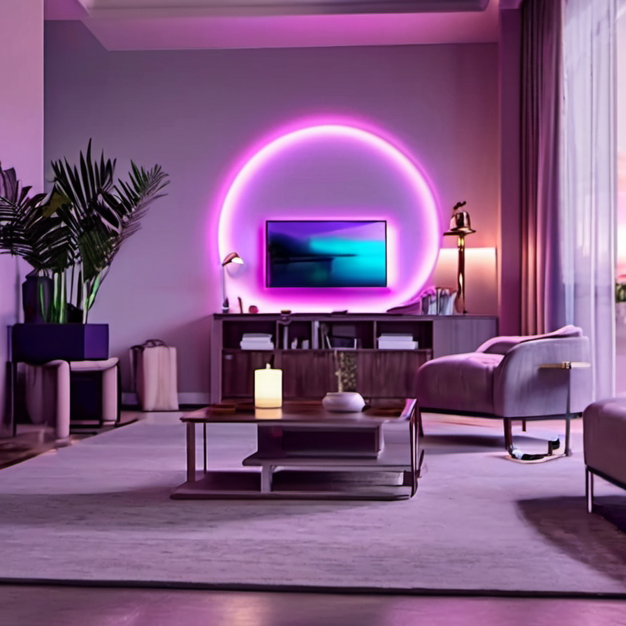 Cozy Haven lifestyle image for Cozy Haven Smart WiFi LED Strip Lights - App Control RGBIC Flexible Tape - Alexa Compatible