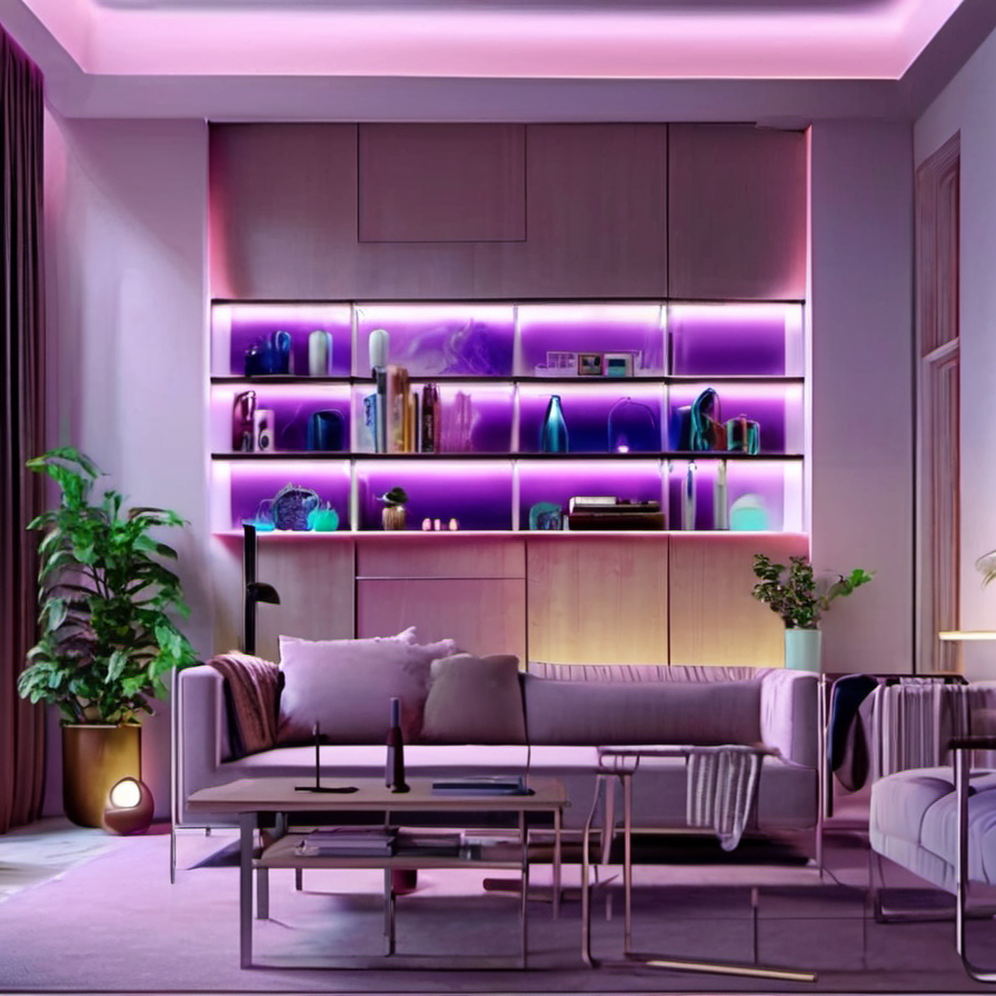 Cozy Haven lifestyle image for Cozy Haven Smart WiFi LED Strip Lights - App Control RGBIC Flexible Tape - Alexa Compatible