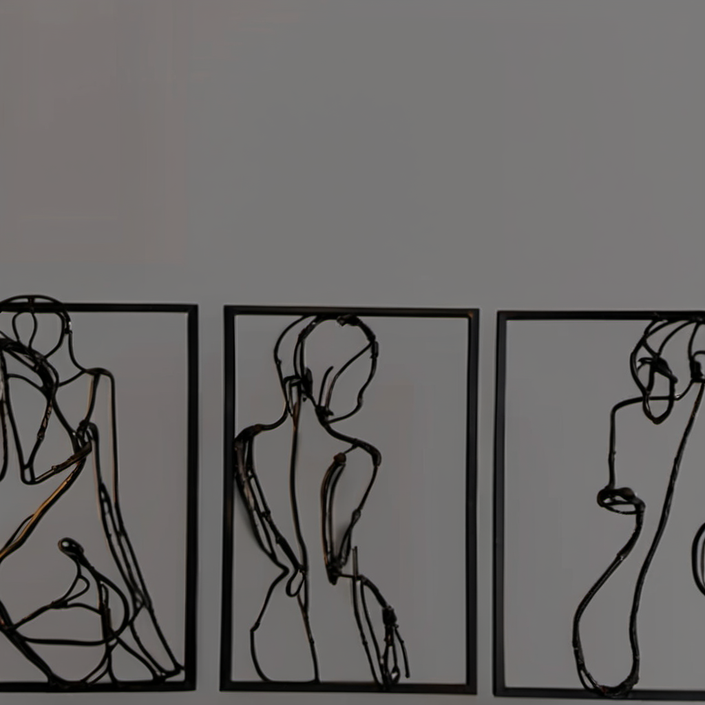 Cozy Haven lifestyle image for Cozy Haven Abstract Metal Wall Sculpture