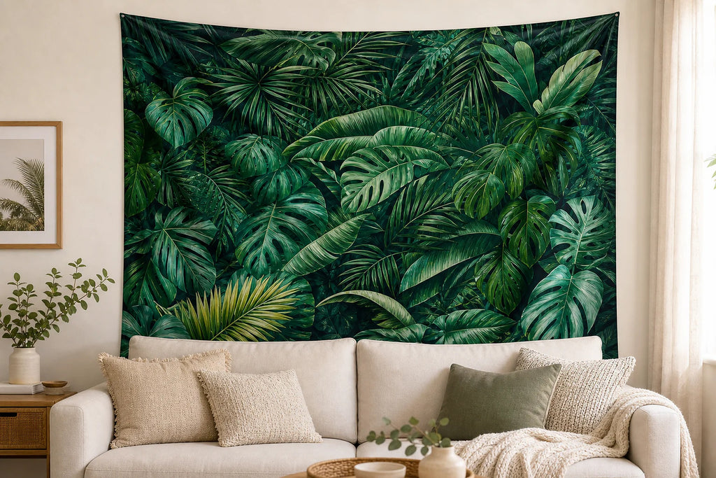 Cozy Haven Boho Woven Wall Tapestry styled wall decor view 4