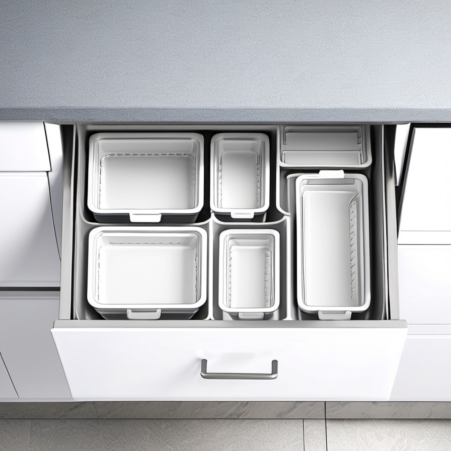 Cozy Haven installed context lifestyle image for Cozy Haven Deep-Bin Stackable Drawer Organizer Set