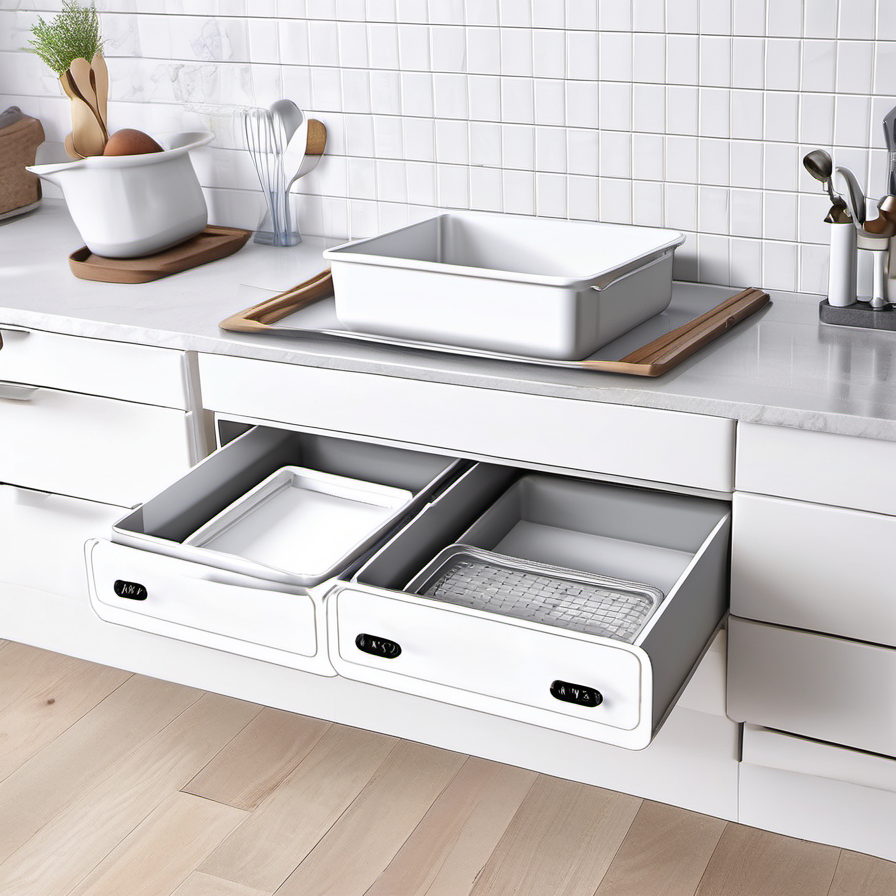 Cozy Haven open shelf lifestyle image for Cozy Haven Deep-Bin Stackable Drawer Organizer Set