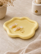 Cozy Haven Cloud Decorative Tray Collection - Yellow styled vanity and decor tray view 5