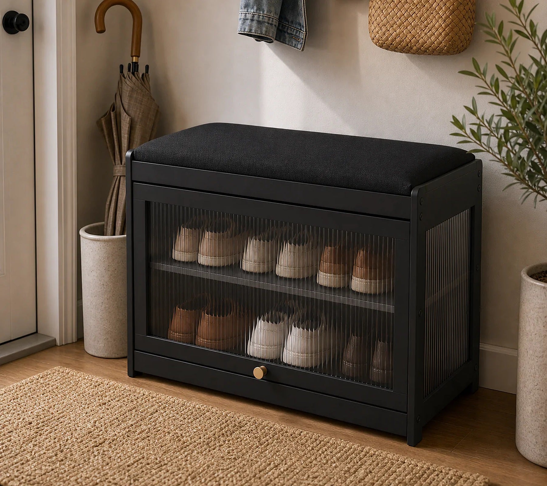 Cozy Haven 2-Tier Narrow Shoe Rack Bench lifestyle image 2