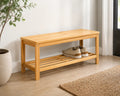 Cozy Haven Bamboo Narrow Shoe Rack Bench lifestyle image 1