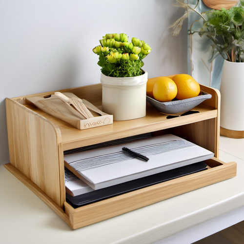 Cozy Haven installed context lifestyle image for Cozy Haven 2-Tier Desktop Drawer Organizer