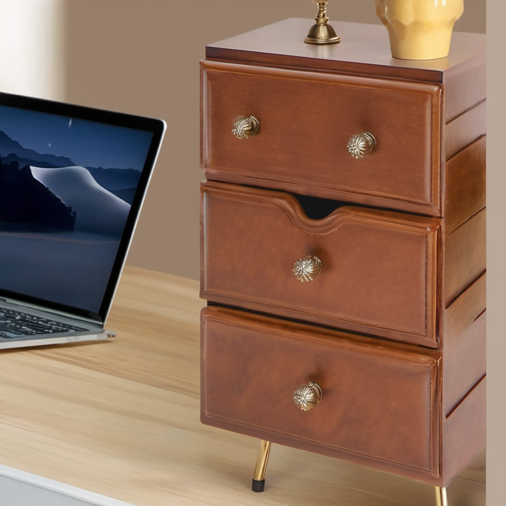 Cozy Haven branded lifestyle image for Cozy Haven 2-Tier Desktop Drawer Organizer