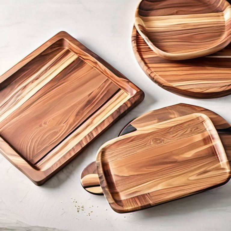 Cozy Haven giftable moment lifestyle image for Cozy Haven Acacia Serving Board Set