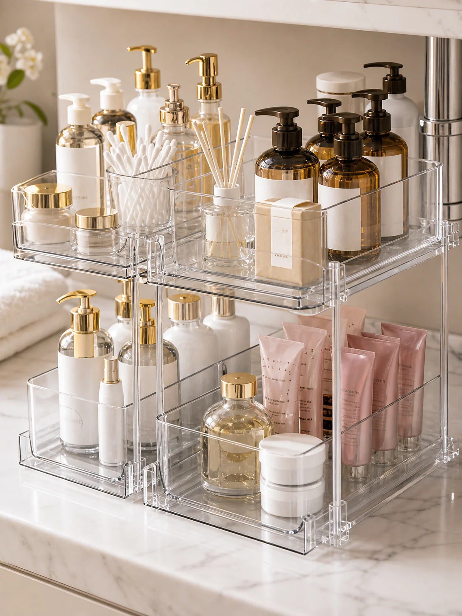 Cozy Haven Clear Under Sink Organizer lifestyle image 1 for Single Organizer