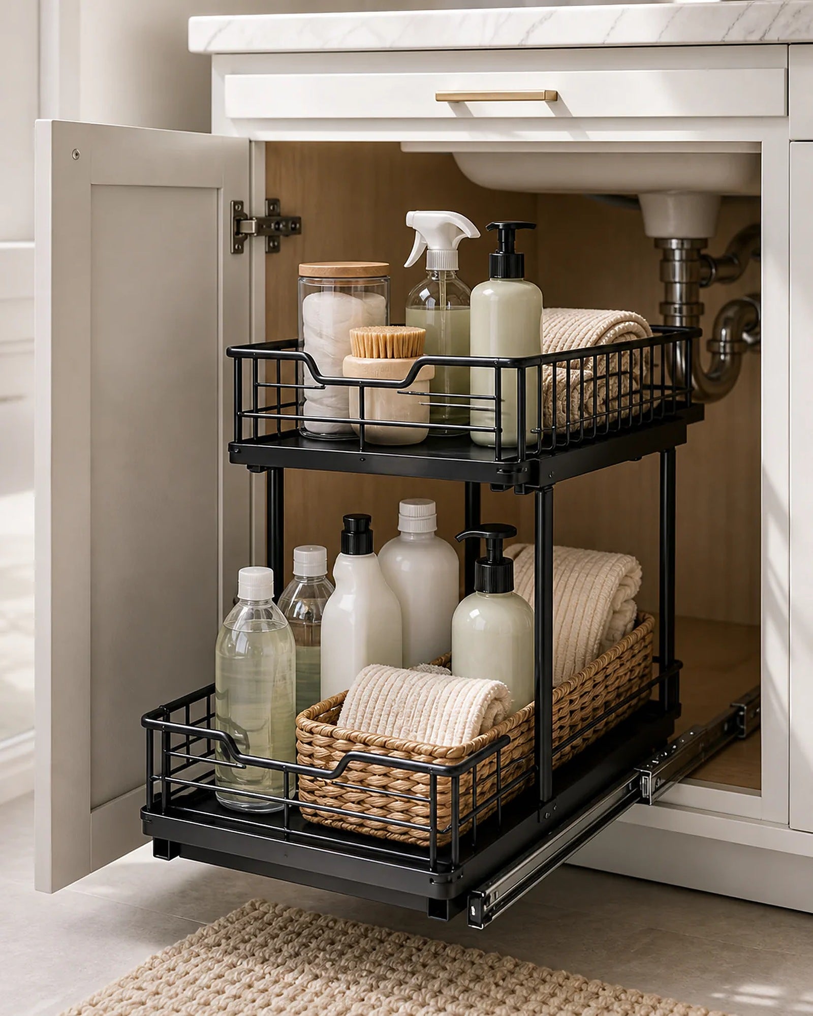 Cozy Haven Sliding Under Sink Organizer lifestyle image 4