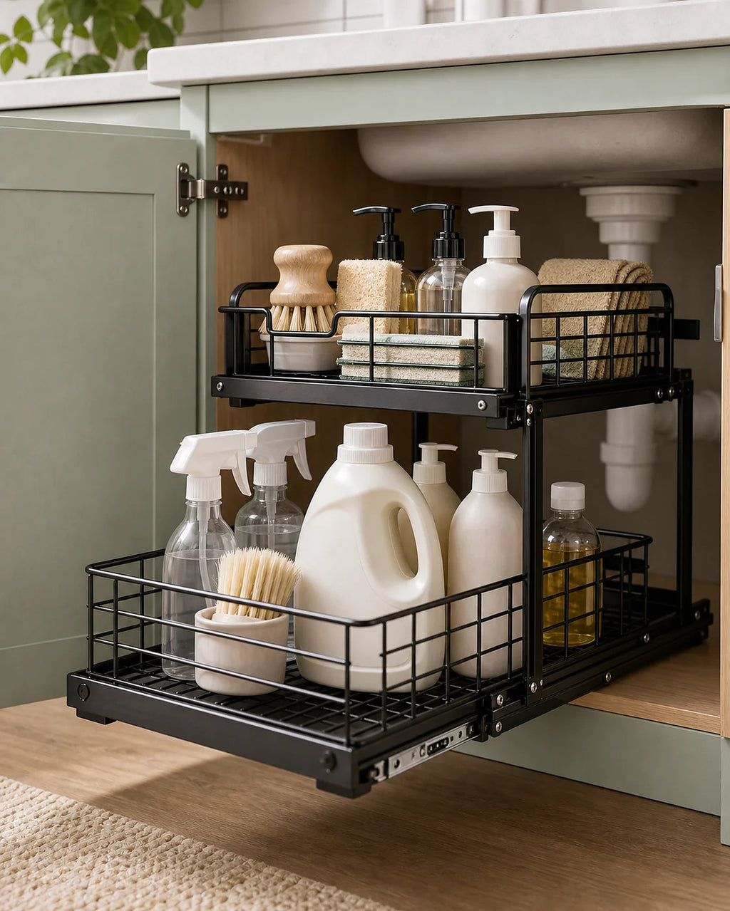 Cozy Haven Sliding Under Sink Organizer lifestyle image 5