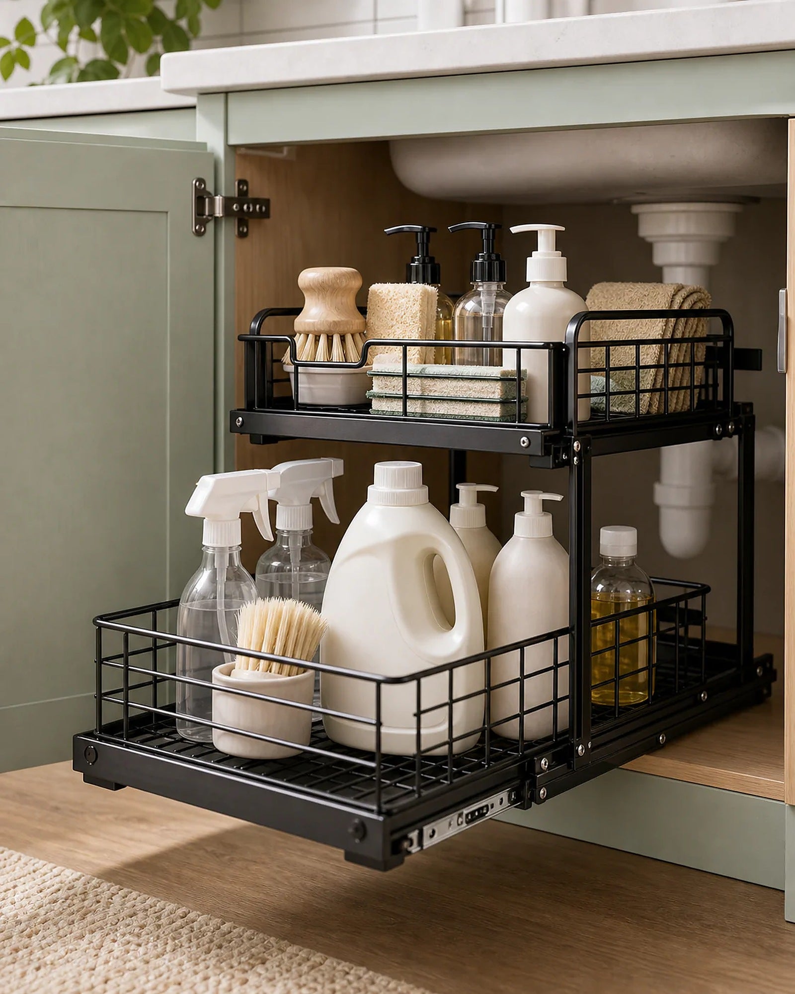 Cozy Haven Sliding Under Sink Organizer lifestyle image 5