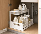 Cozy Haven Stackable Under Sink Organizer styled kitchen view 2