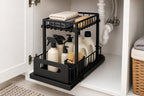 Cozy Haven Stackable Under Sink Organizer styled kitchen view 6